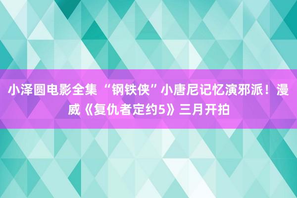 小泽圆电影全集 “钢铁侠”小唐尼记忆演邪派！漫威《复仇者定约5》三月开拍