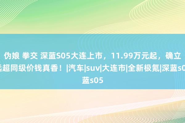 伪娘 拳交 深蓝S05大连上市，11.99万元起，确立远超同级价钱真香！|汽车|suv|大连市|全新极氪|深蓝s05