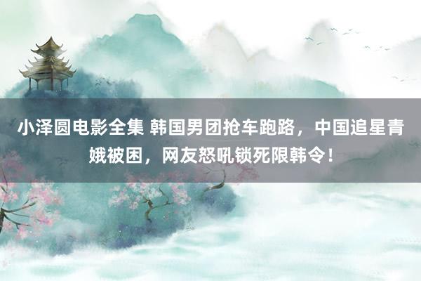 小泽圆电影全集 韩国男团抢车跑路，中国追星青娥被困，网友怒吼锁死限韩令！