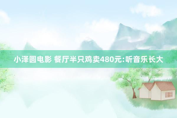 小泽圆电影 餐厅半只鸡卖480元:听音乐长大